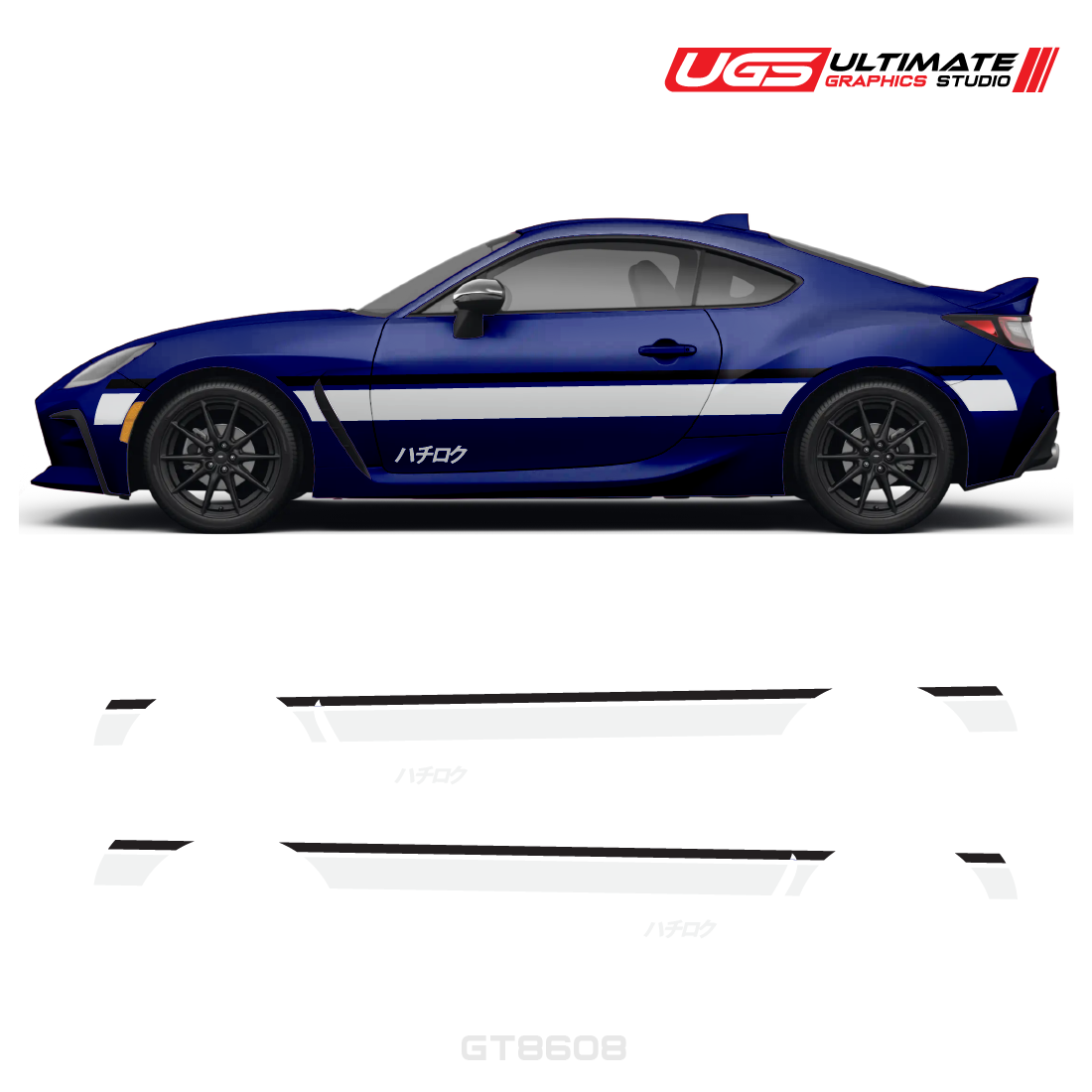 Side Stripe Graphics 2 Color - Hachiroku