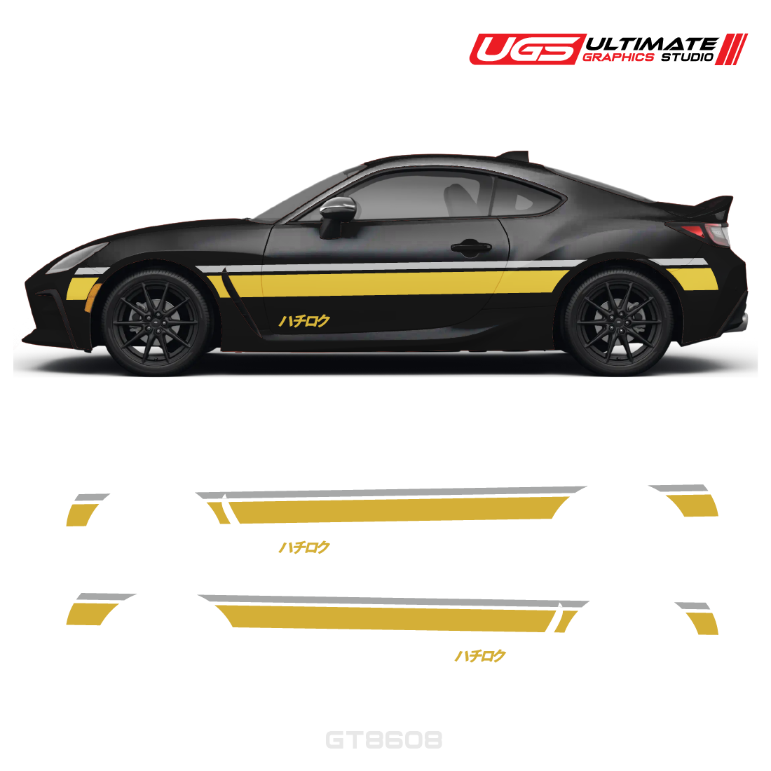 Side Stripe Graphics 2 Color - Hachiroku