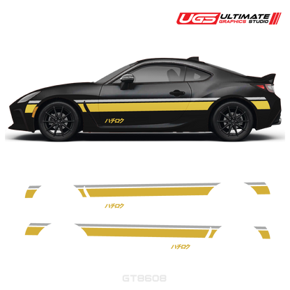 Side Stripe Graphics 2 Color - Hachiroku