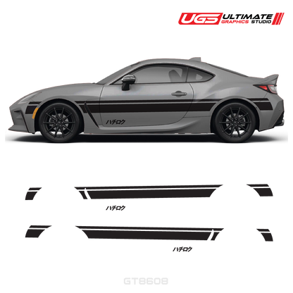 Side Stripe Graphics 2 Color - Hachiroku