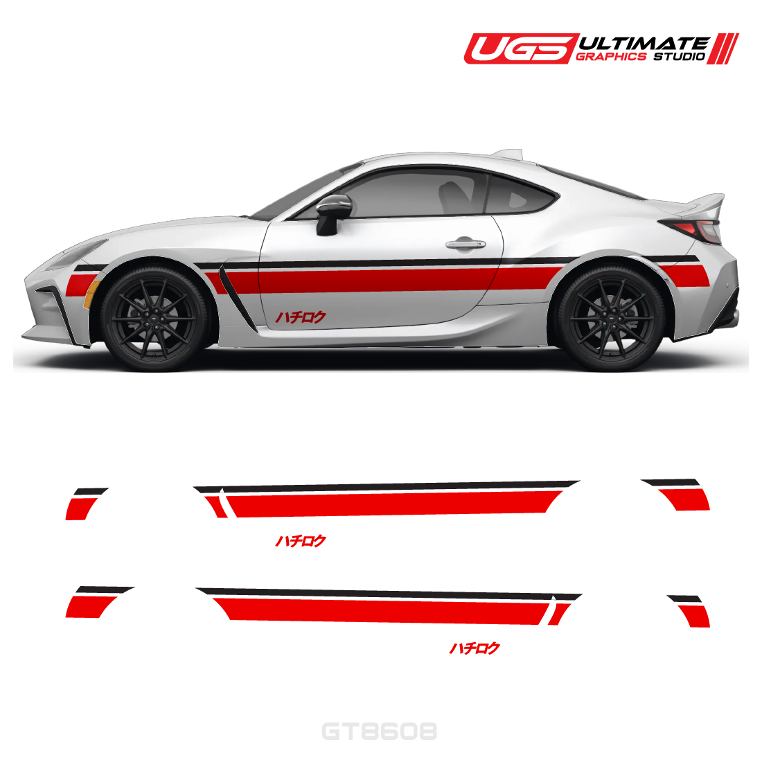 Side Stripe Graphics 2 Color - Hachiroku