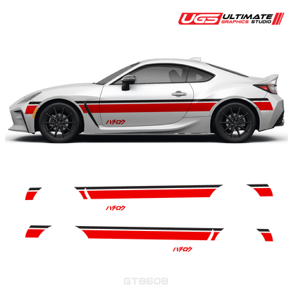 Side Stripe Graphics 2 Color - Hachiroku