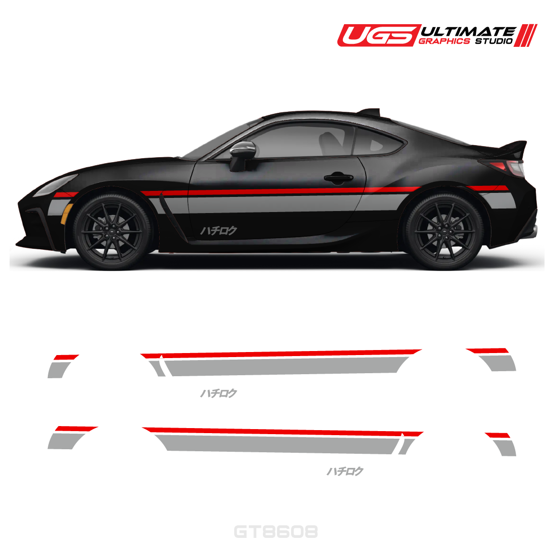 Side Stripe Graphics 2 Color - Hachiroku