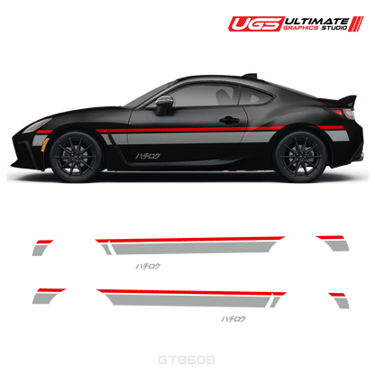Side Stripe Graphics 2 Color - Hachiroku