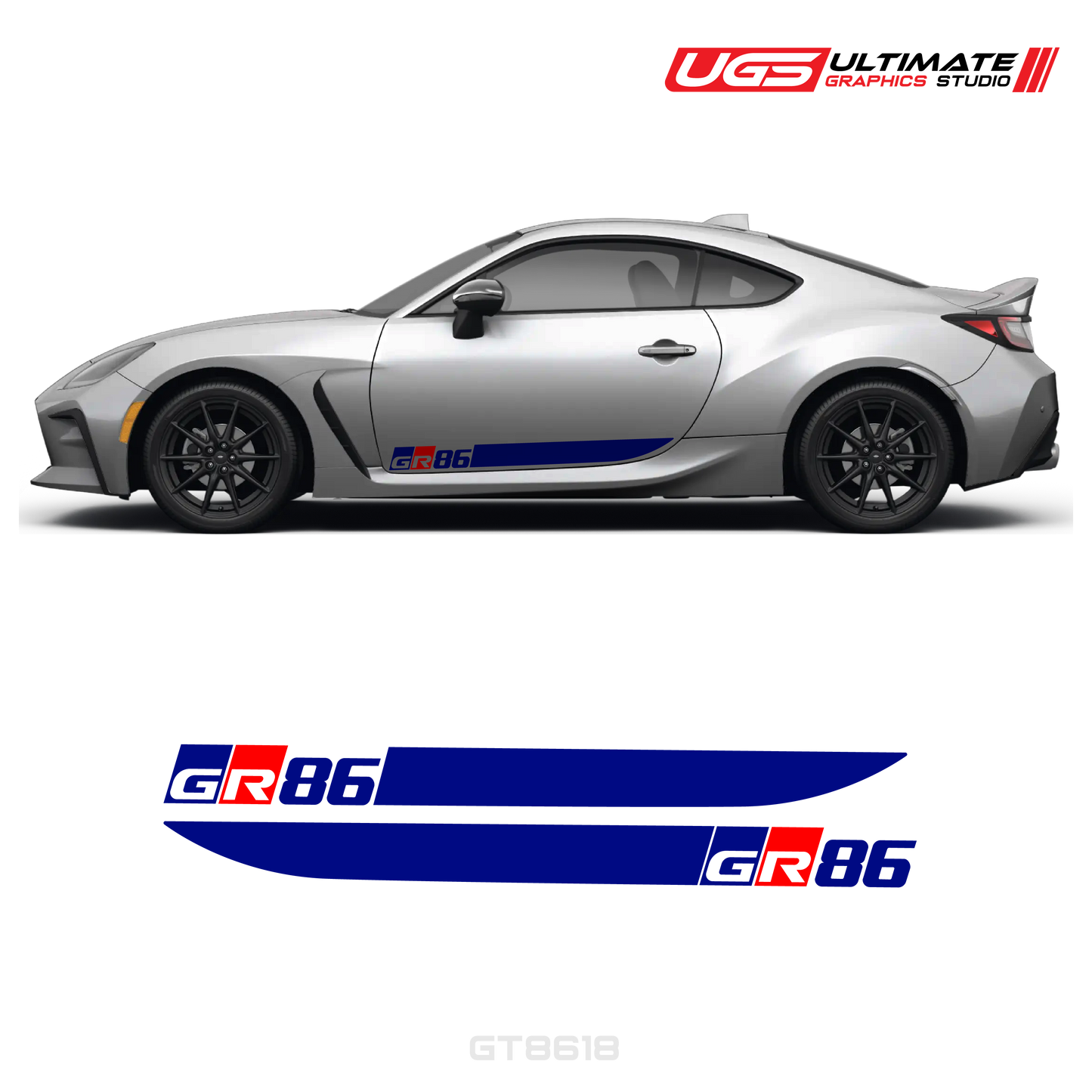 GR86 Side Decal Stripe Set With Accent