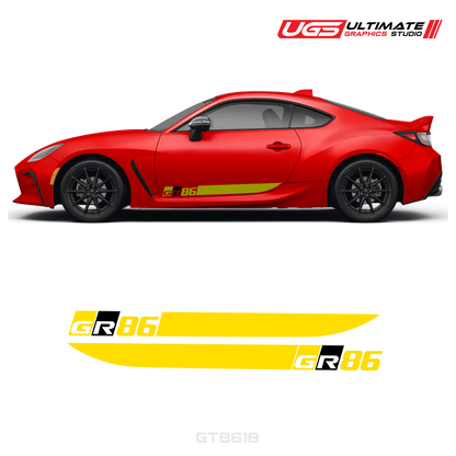 GR86 Side Decal Stripe Set With Accent
