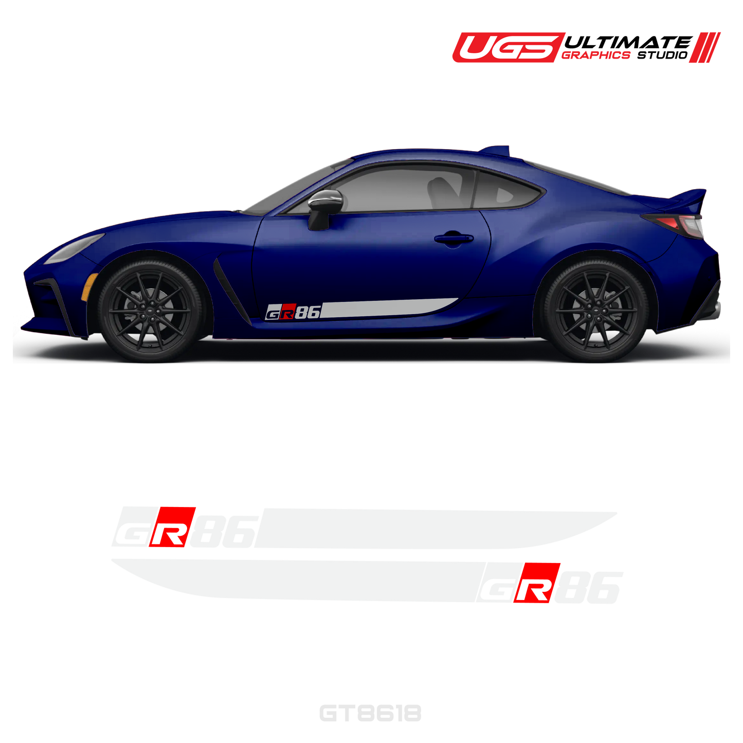 GR86 Side Decal Stripe Set With Accent