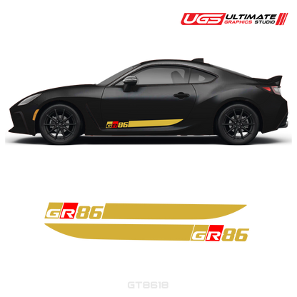 GR86 Side Decal Stripe Set With Accent