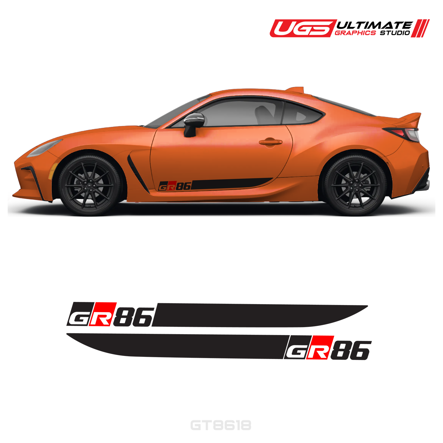 GR86 Side Decal Stripe Set With Accent