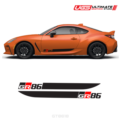 GR86 Side Decal Stripe Set With Accent