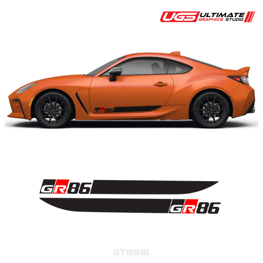 GR86 Side Decal Stripe Set With Accent