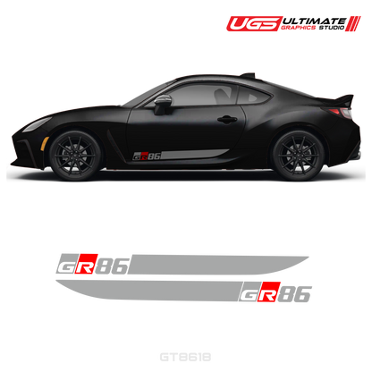 GR86 Side Decal Stripe Set With Accent