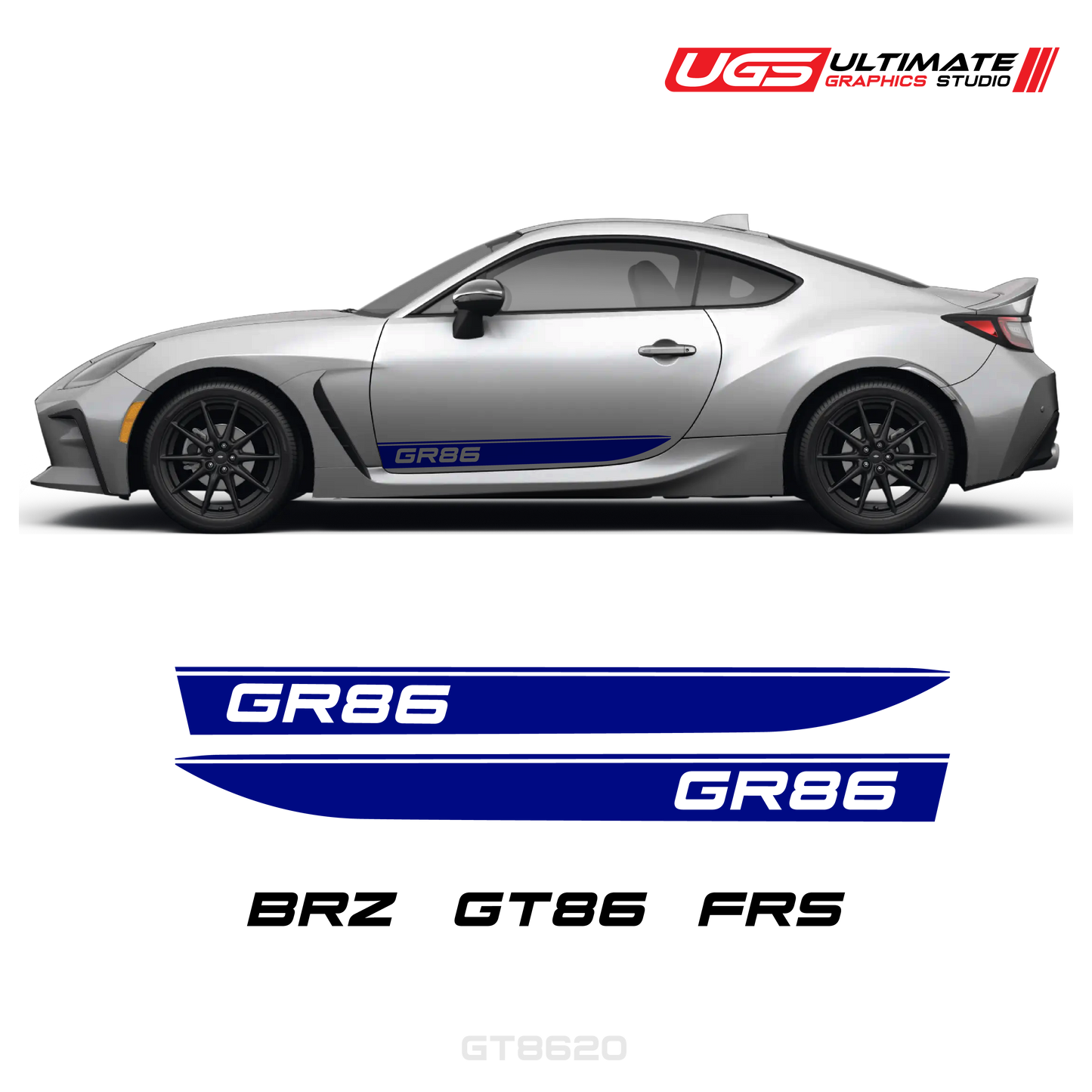 GR86 Side Decal Set With Accent Fits all models