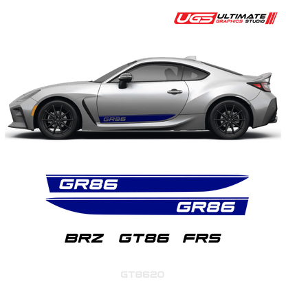 GR86 Side Decal Set With Accent Fits all models