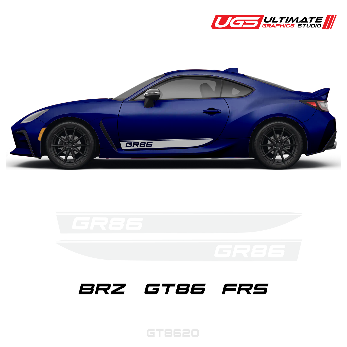 GR86 Side Decal Set With Accent Fits all models