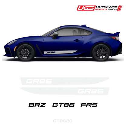 GR86 Side Decal Set With Accent Fits all models