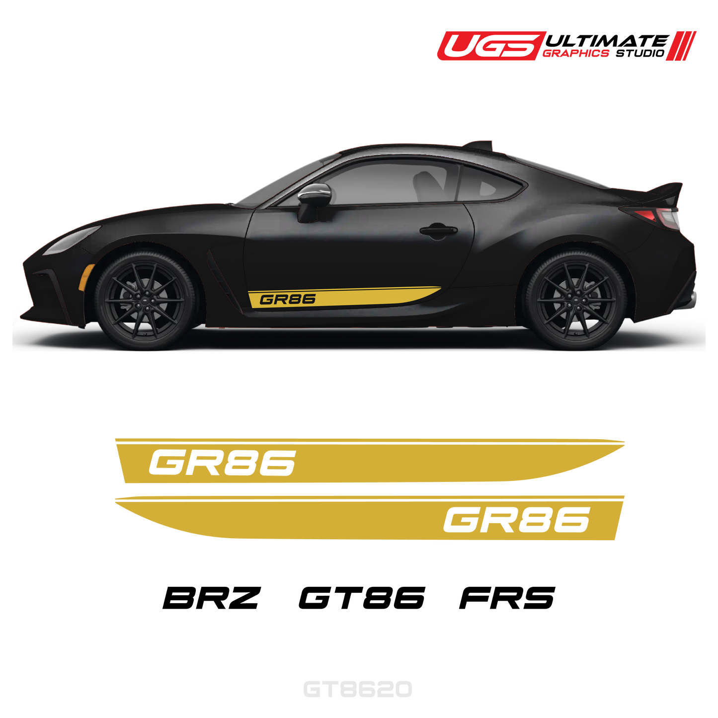 GR86 Side Decal Set With Accent Fits all models