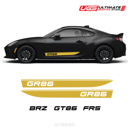 GR86 Side Decal Set With Accent Fits all models