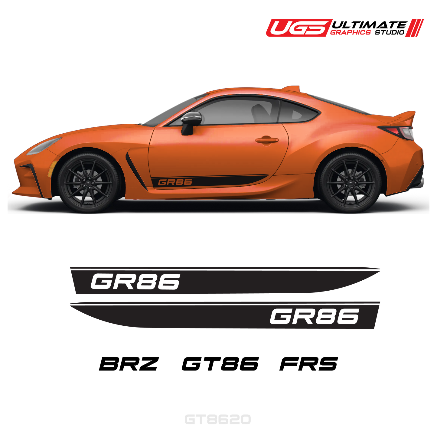 GR86 Side Decal Set With Accent Fits all models