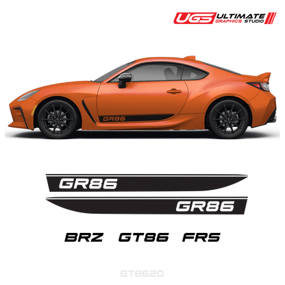 GR86 Side Decal Set With Accent Fits all models