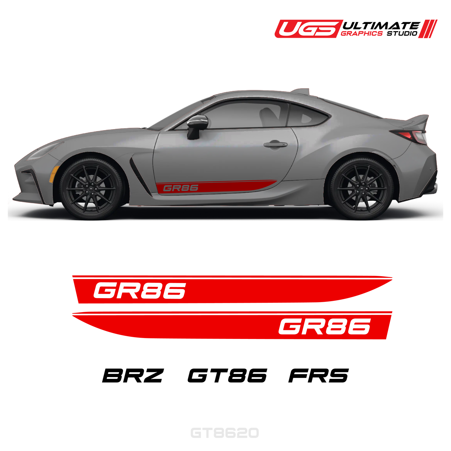 GR86 Side Decal Set With Accent Fits all models