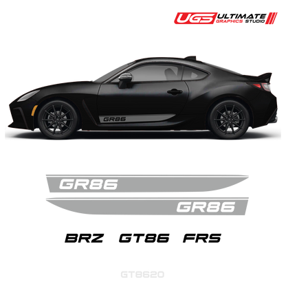 GR86 Side Decal Set With Accent Fits all models