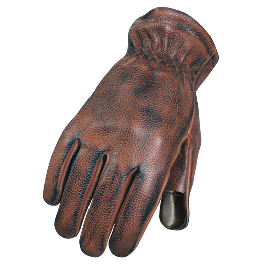 Hot Leathers Distressed Brown Driving Gloves GVM1029