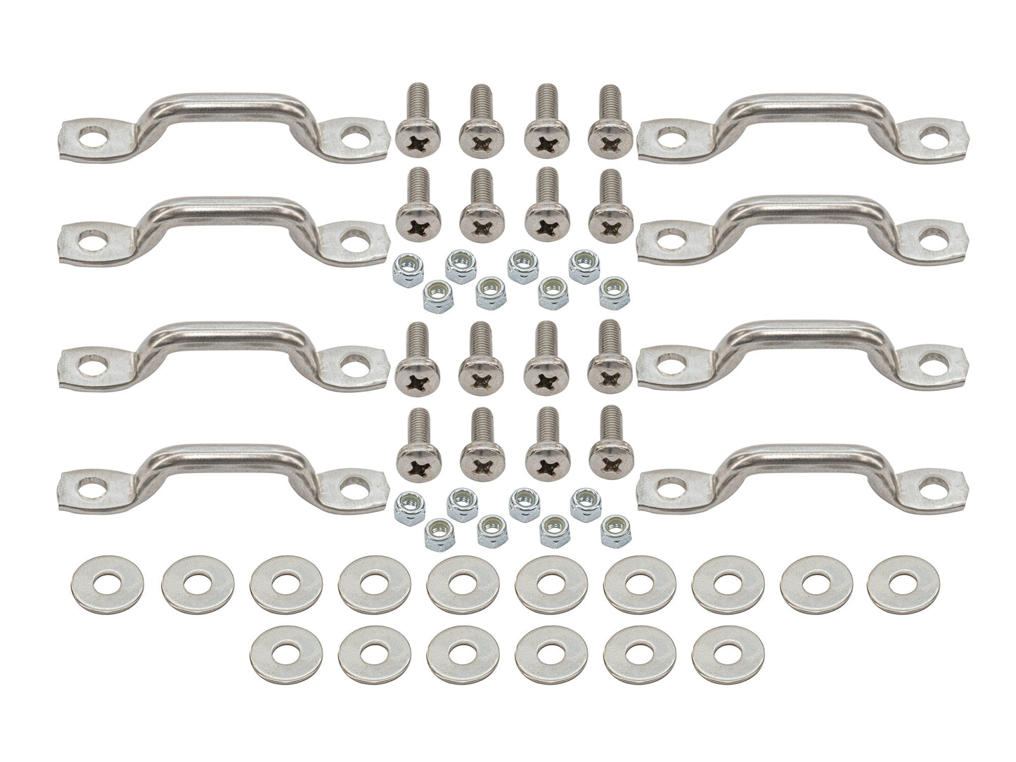 Stainless Steel Luggage Rack Cleat (Pack of 8)