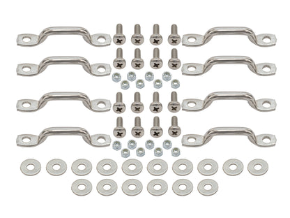 Stainless Steel Luggage Rack Cleat (Pack of 8)