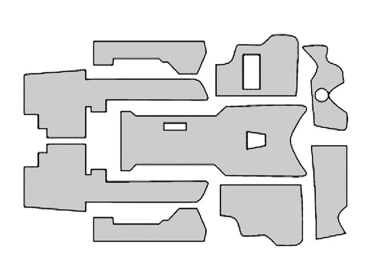 Replacement Carpet Kit for Front Cab Area [Vanagon]