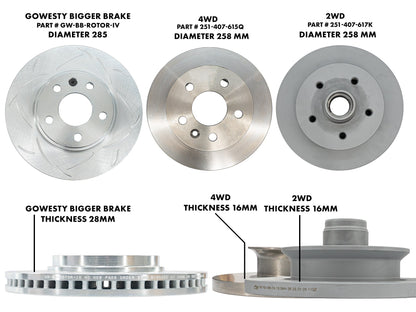 GoWesty Bigger Brake Kit (Front) [Late Vanagon]