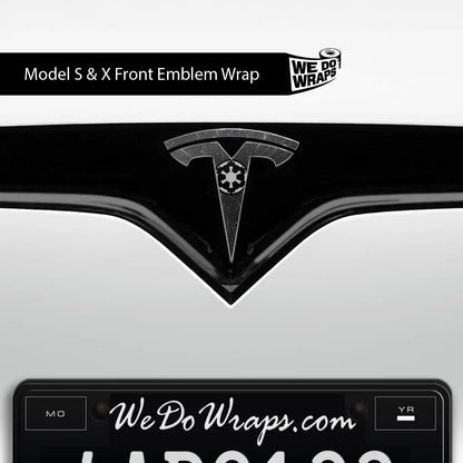 Space Gear Tesla Emblem Decals (Front + Back) | Model S