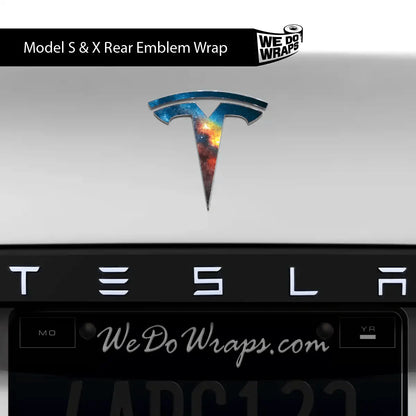 Galaxy Tesla Emblem Decals (Front + Back) | Model S