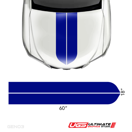 Hood Dual Racing Stripe