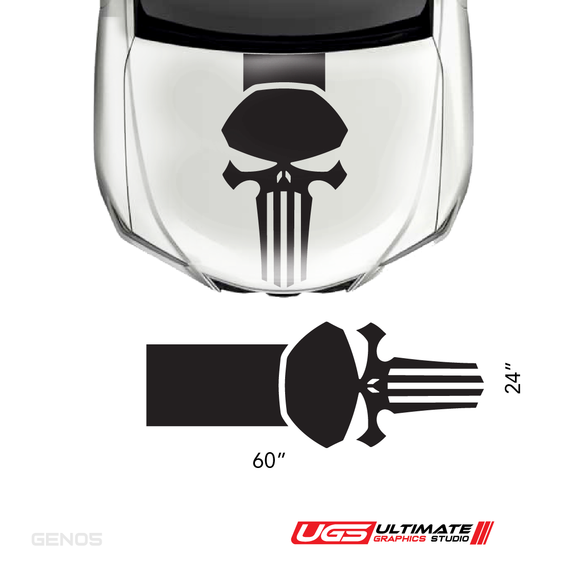 Hood Punisher Decal