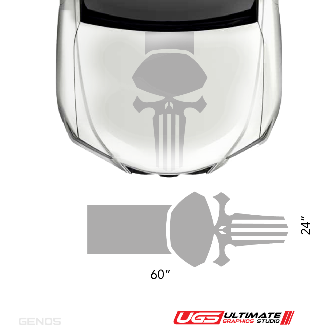 Hood Punisher Decal