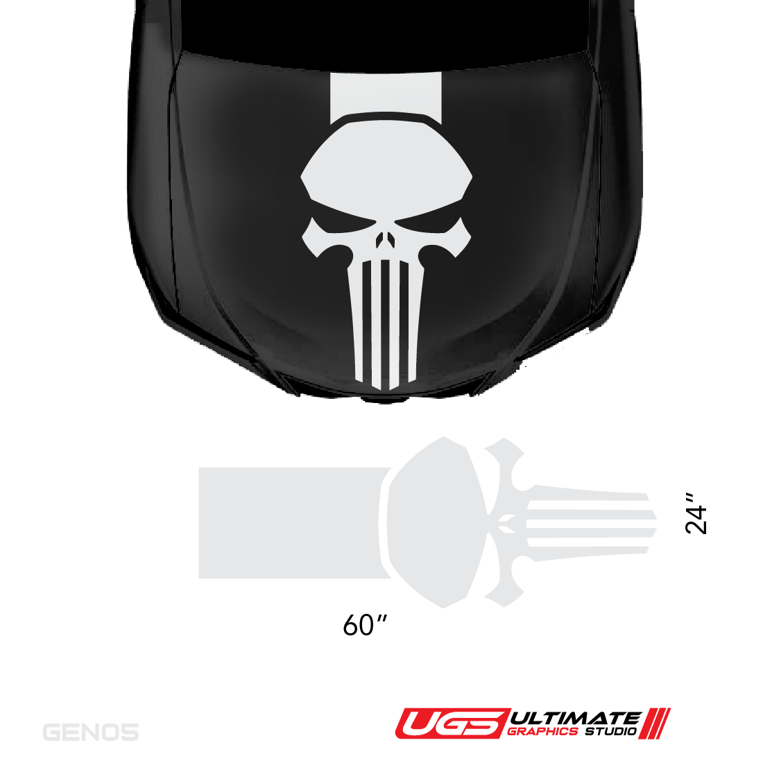 Hood Punisher Decal