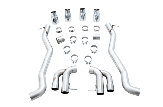 AWE Tuning Track Edition Axle-Back Exhaust for BMW F90 M5 - Chrome Silver Tips 3020-42069