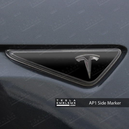 3M Gloss Black Tesla AP1 Side Marker Wrap (2pcs)
