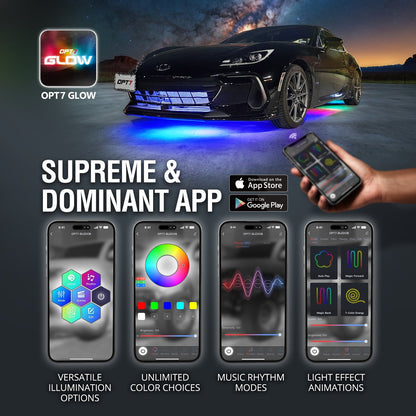AURA LED Aluminum Underglow DreamColor Lighting Kit w-Remote