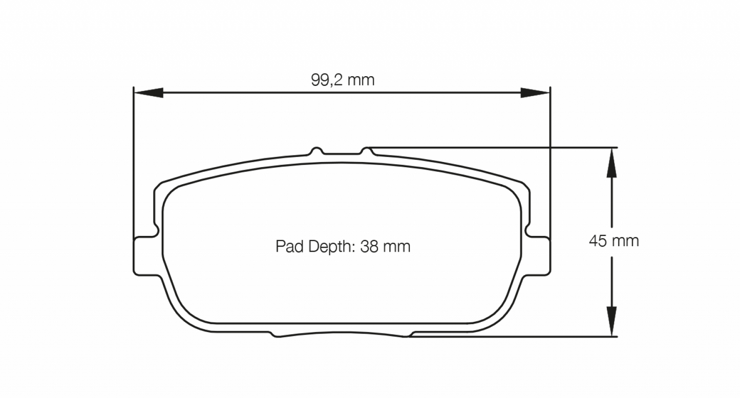 PAGID Racing Pagid Racing 8077 RS44 Compound Brake Pads 8077-RS44