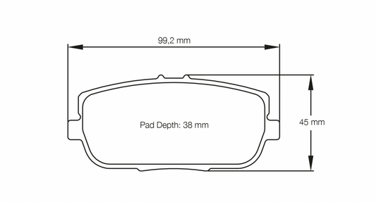 PAGID Racing Pagid Racing 8077 RS44 Compound Brake Pads 8077-RS44