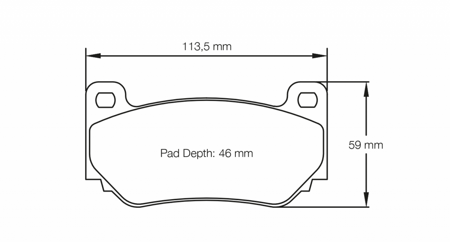 PAGID Racing Pagid Racing 4349 RSL29 Compound Brake Pads 4349-RSL29