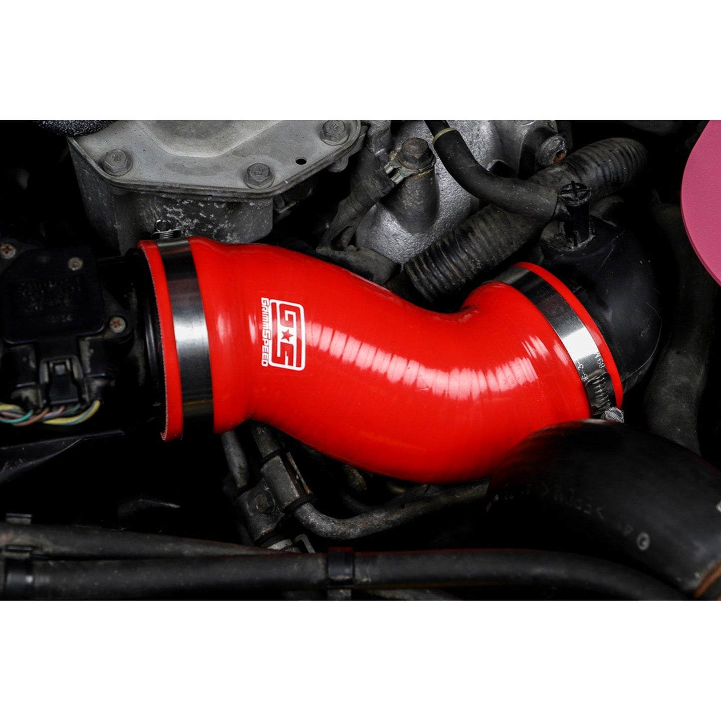 GrimmSpeed Post-MAF Hose Kit - Red - 2002-07 Subaru WRX, 2004-07 Subaru STI GRM125010