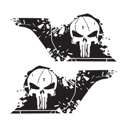 Grunge Punisher Side Graphic