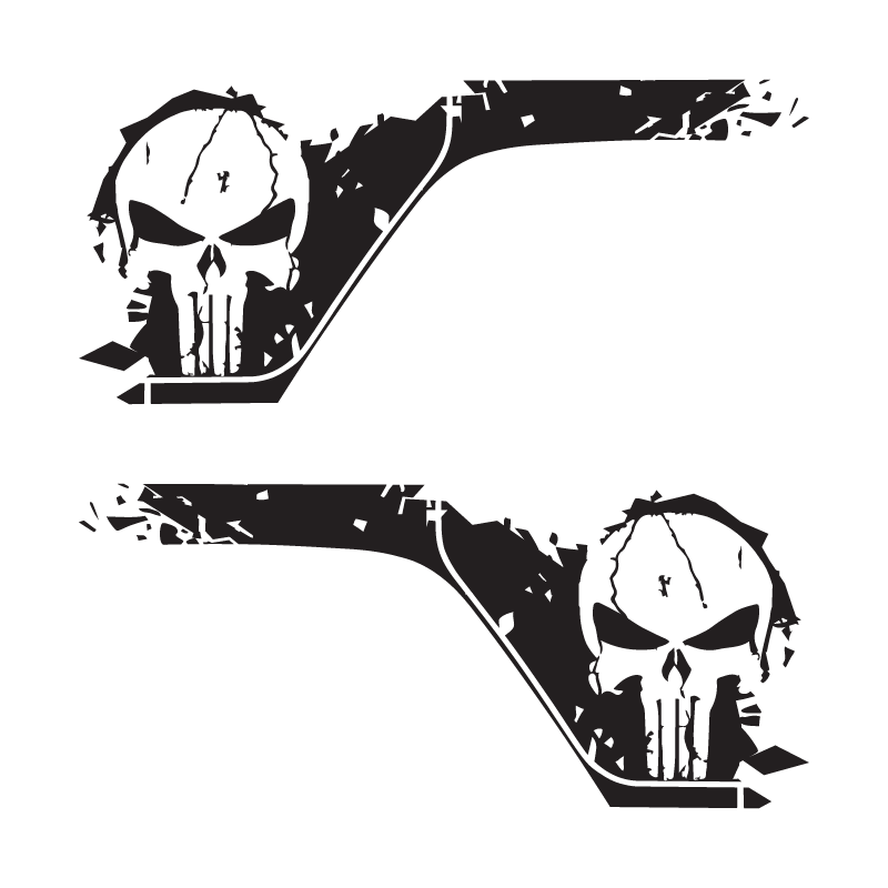 Grunge Punisher Side Graphic