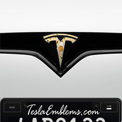 Gudetama Tesla Emblem Decals (Front + Back) | Model S