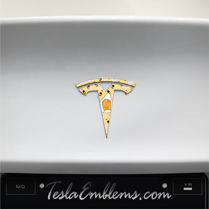 Gudetama Tesla Emblem Decals (Front + Back) | Model Y
