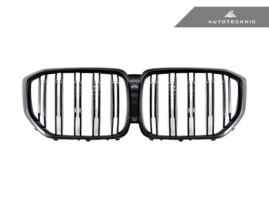 AutoTecknic Dual-Slats Gloss Black Front Grille - BMW G05 X5 Pre-LCI