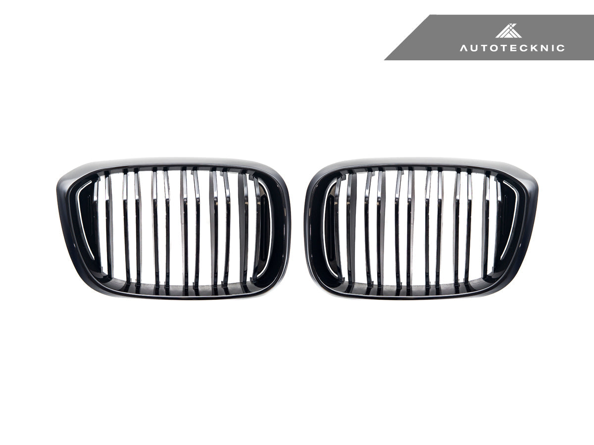 AutoTecknic Dual-Slats Gloss Black Front Grille Set - G01 X3 | G02 X4 Pre-LCI